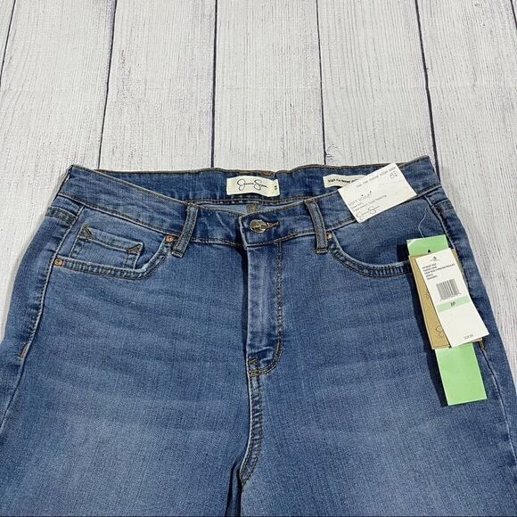 Jessica Simpson High Rise Forever Rolled Ankle Jeans - Picture 2 of 8